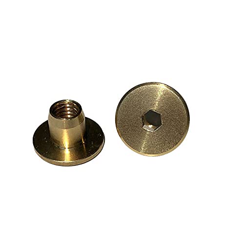M8 x 10 mm Hülsenmutter mit Flachkopf und Innensechskant - 1 Stück Messing blank M8 x 10 mm Hülsenmutter mit Flachkopf und Innensechskant - 1 Stück Messing blank von EisenRon