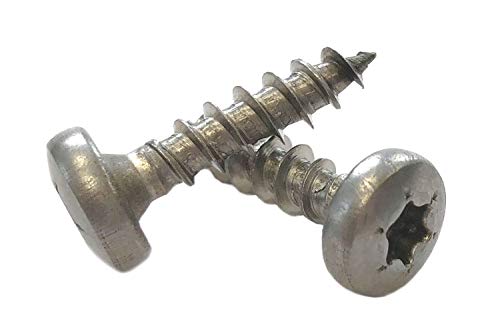 Panhead Schrauben Edelstahl 4x16 mm - 200 St. Vollgewinde Holzschrauben Torx A2 von EisenRon