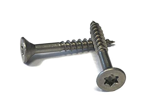 Spanplattenschrauben Edelstahl 3x25 mm - 1000 Stück Holzschrauben A2 Torx Senkkopf von EisenRon