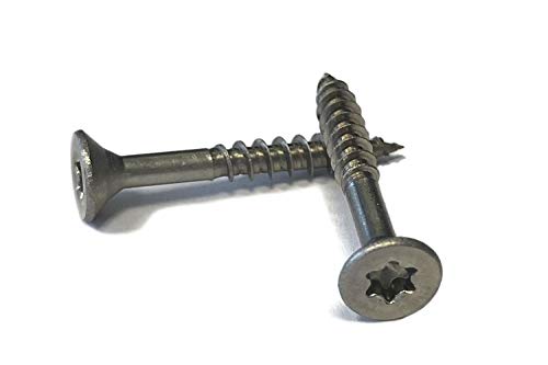 Spanplattenschrauben Edelstahl 5x40 mm - 200 Stück Holzschrauben A2 Torx Senkkopf von EisenRon