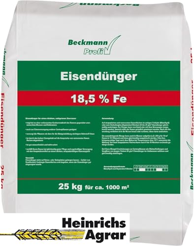 Beckmann/Kronos Profi Eisendünger 25 Kg von Heinrichs Agrar aus der Layenmühle - zur Bekämpfung von Moos im Rasen Garten von Eisendünger