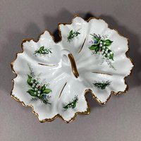 Cabaret Schale Porzellan Maiglöckchenschale Von Chodziez Stema Gold Grün Porzellanschale Cabaret Schale Porzellan Maiglöckchenschale Von Chodziez Stema Gold Grün Porzellanschale von EisenhoferAntik