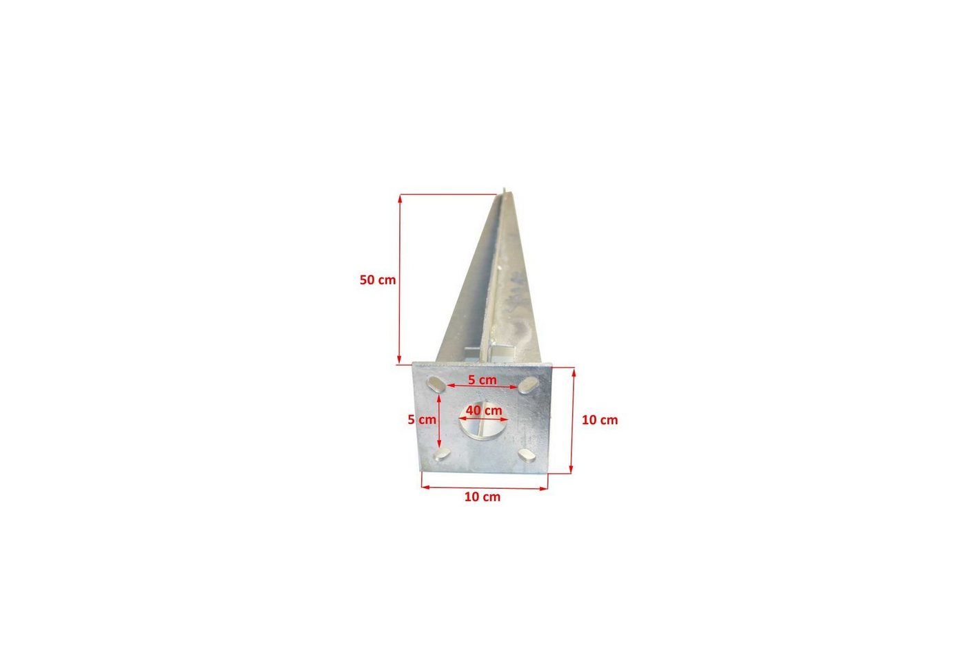 TRUTZHOLM Einschlagbodenhülse 12x Bodenhülse Einschlaghülse für Ø 40 mm Bodeneinschlaghülse 50 cm (12er Set, 12 St) von TRUTZHOLM