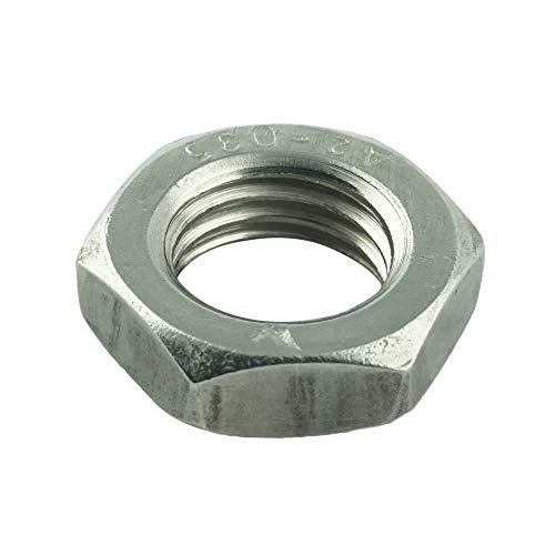 Eisenwaren2000 | M10 Sechskantmuttern (20 Stück) - Mutter niedrige Form DIN 439 - ISO 4035 - Edelstahl A2 V2A - rostfrei von Eisenwaren2000