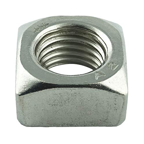 Eisenwaren2000 | M10 Vierkantmuttern (20 Stück) - standard Vierkant-Mutter DIN 557 - Edelstahl A2 V2A - rostfrei von Eisenwaren2000