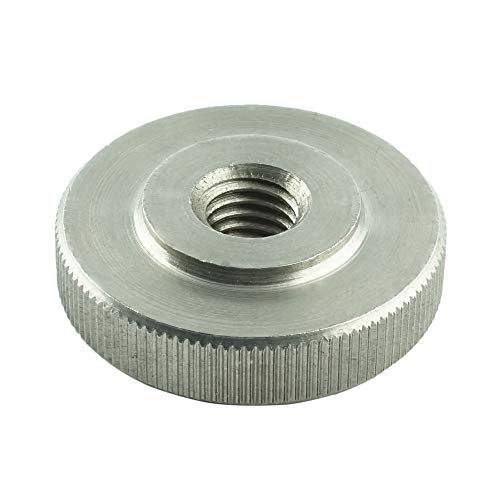 Eisenwaren2000 | M4 Rändelmuttern niedrige Form (5 Stück) - Rändel-Mutter DIN 467 - Edelstahl A1 1.4305 - rostfrei von Eisenwaren2000