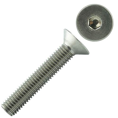 Eisenwaren2000 | M4 x 20 mm Senkkopfschrauben mit Innensechskant (20 Stück) - DIN 7991 - ISO 10642 Senkkopf Schrauben - Gewindeschrauben - Vollgewinde - Edelstahl A2 V2A - rostfrei von Eisenwaren2000