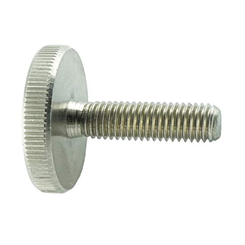 Eisenwaren2000 | M5 x 12 mm DIN 653 Rändelschrauben (100 Stück) - neidrige Form - Edelstahl A1 1.4305 VA - rostfrei von Eisenwaren2000