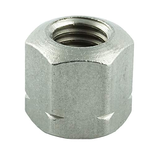 Eisenwaren2000 | M6 Sechskantmuttern (30 Stück) - 1,5 d hoch Lang-Mutter Form B - DIN 6330 - Edelstahl A2 V2A - rostfrei von Eisenwaren2000