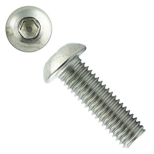 Eisenwaren2000 | M6 x 30 mm Linsenkopfschrauben mit Innensechskant (20 Stück) - ISO 7380 Linsenkopf Schrauben mit Flachkopf - Gewindeschrauben - Edelstahl A2 V2A - rostfrei von Eisenwaren2000