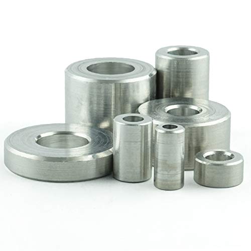 Eisenwaren2000 |M8 Distanzhülse aus Alu - Ø außen: 15 mm; Ø innen: 9 mm; Länge: 15 mm - (20 Stück) Abstandshalter - Distanzscheibe - Aluhülse von Eisenwaren2000