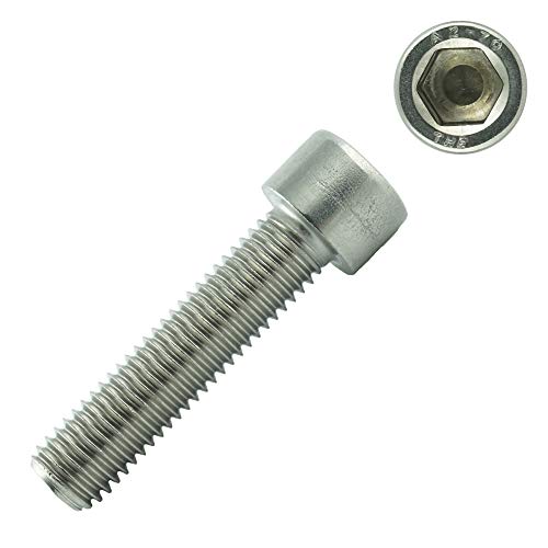 Eisenwaren2000 | Zylinderschrauben mit Innensechskant M10 x 30 mm (10 Stück) - Zylinderkopf Schrauben ISO 4762 - DIN 912 - Gewindeschrauben - Edelstahl A2 V2A- rostfrei von Eisenwaren2000