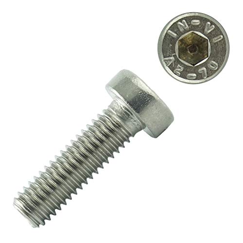 Eisenwaren2000 | Zylinderschrauben mit Innensechskant M5 x 8 mm (20 Stück) - Zylinderkopf Schrauben ISO 14580 - DIN 7984 Gewindeschrauben - Edelstahl A2 V2A - rostfrei von Eisenwaren2000