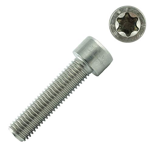 Eisenwaren2000 | Zylinderschrauben mit Innensechsrund TX M3 x 4 mm (50 Stück) - Zylinderkopf Schrauben ISO 14579 - DIN 912 Gewindeschrauben - Edelstahl A2 V2A - rostfrei von Eisenwaren2000