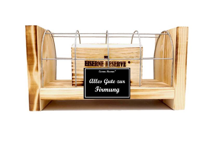Eiserne Reserve® Geschenkbox Alles Gute zur Firmung - Eiserne Reserve Gitterbox Geldgeschenk zur Fi von Eiserne Reserve®