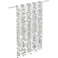 Eisl Duschvorhang "Mosaik GRAU" Breite 180 cm waschbarer Antischimmel Vorhang (Höhe 200 cm), graues Mosaik-Design von Eisl