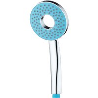 Eisl Handbrause "Rio", Duschkopf mit Wassersparfunktion in Ringform, Chrom/Türkis von Eisl