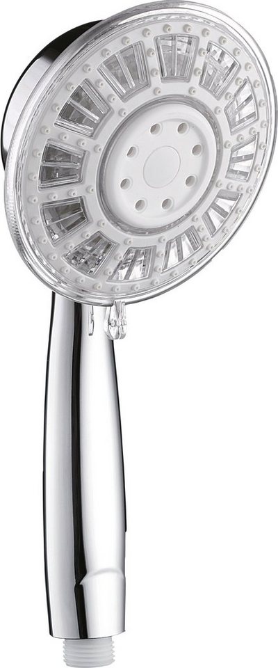 Eisl Handbrause YLLUMI, Duschkopf mit temperaturgesteuertem LED-Farbwechsel, Chrom von Eisl