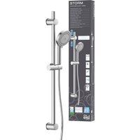 Eisl Stangenbrause-Set, Duschkopf mit Schlauch und Halterung, Handbrause mit 8 Funktionen von Eisl
