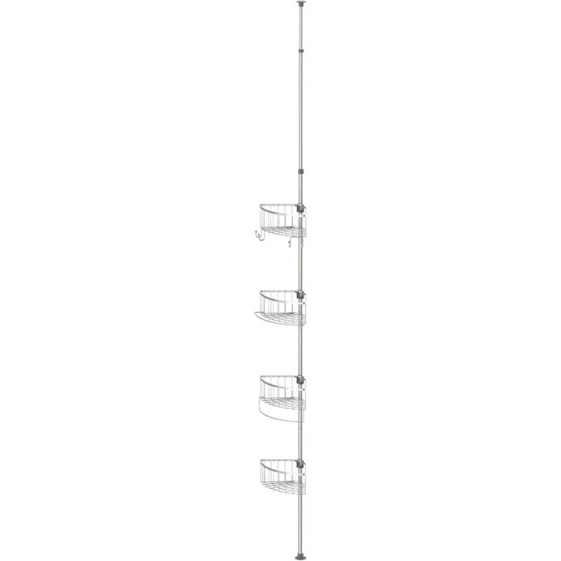 Eisl Teleskop Duschablage Ecke mit 4 Duschkörben Edelstahl von Eisl