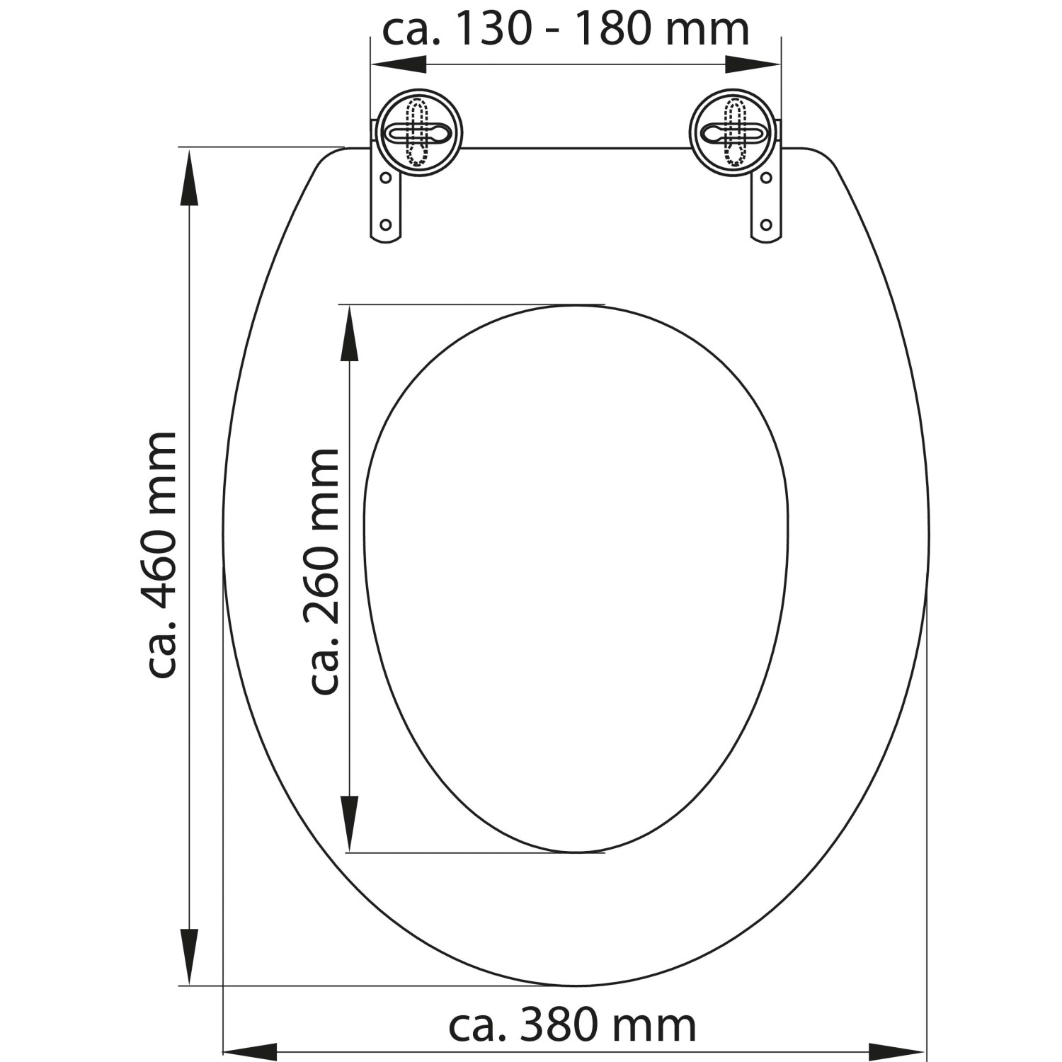 Eisl WC-Sitz Kunststoff Weiß von Eisl