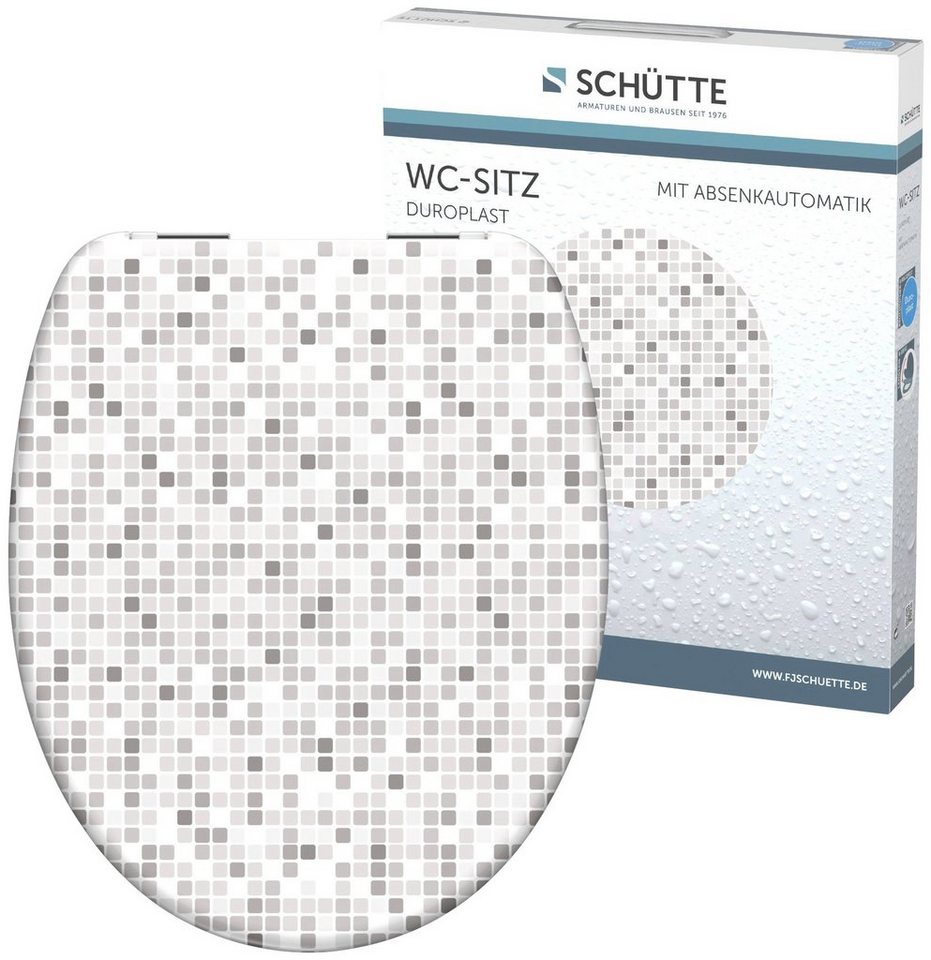 Eisl WC-Sitz Mosaik, Duroplast, Absenkautomatik, max. Belastung der Klobrille 150 kg von Eisl