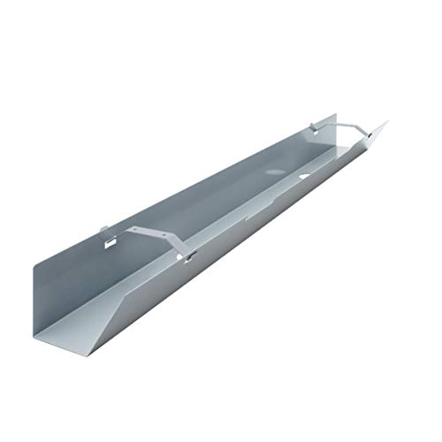 EISNHAUER ® Kabelwanne BASIC abklappbar gegen den Kabelsalat am Schreibtisch (1100 mm, Silber) von Eisnhauer