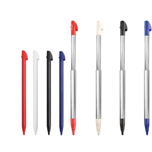 Eitonbu 3DS XL Stylus Pen, 8-in-1 für Nintendo 3DS, Ersatz-Stylus, kompatibel mit Nintendo 3DS XL, einziehbarer Metallstift, 2 Kombinationen, 8 Stück Eitonbu 3DS XL Stylus Pen, 8-in-1 für Nintendo 3DS, Ersatz-Stylus, kompatibel mit Nintendo 3DS XL, einziehbarer Metallstift, 2 Kombinationen, 8 Stück von Eitonbu