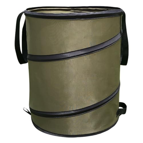 Gartenabfallsack, Gartensäcke, Faltbarer Gartenabfallsack, selbsttragende Laubsäcke mit Deckel, Grasauffangbehälter, Blätter von Eivdru