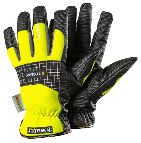 Ejendals Handschuh Tegera 9128 aus Synthetikleder, Größe 7, 1 Stück, gelb/schwarz, 9128-7 von Ejendals