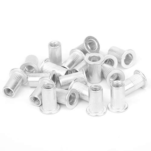 100 Stück Nietmuttern M5, Nietmuttern Sortiment Flachkopf Gewinde Rivet Nutsert Cap Muttern Nietmutter Sortiment Set Gewindenieten Aluminium Blindnietmutter Einschraubmutter 100 Stück Nietmuttern M5, Nietmuttern Sortiment Flachkopf Gewinde Rivet Nutsert Cap Muttern Nietmutter Sortiment Set Gewindenieten Aluminium Blindnietmutter Einschraubmutter von Ejoyous