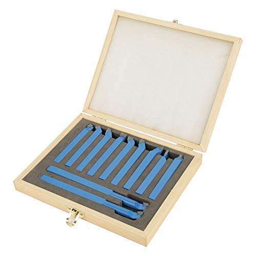 11 Stück Hartmetall Drehstahl Satz, Drehmeissel Set Wendeplatten-Drehmeißel Drehmaschine Cutter Tool Set Tipped Weld Fräsen Schneidwerkzeug Set 12 x 12mm Hartmetallspitze von Ejoyous