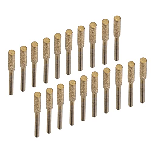 20Pcs Diamant Kettensägenschärfer, Chainsaw Sharpener Kettensäge Schärfgerät Kettenschleifer Schleifstein für Kettensägen zum Schärfen und Schleifen (5,5 mm) von Ejoyous