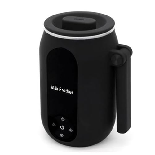 4 in 1 Elektrischer Milchaufschäumer, 450ml Fassungsvermögen Automatischer Milchaufschäumer Dampfer mit Led-Anzeigen Drehbarer Griff Milchschäumer Wärmer Heizung für Latte von Ejoyous