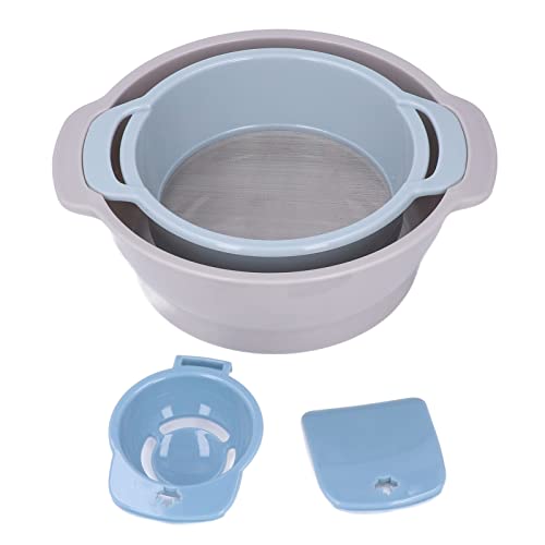 4-teiliges Pollensieb Set, Pollensieb Cannabis Trimmschale mit Sieb Mehlsieb Stapelbares Trimmtablett Lebensmittelsieb Trim Tray mit Netz zum Backen in der Küche 4-teiliges Pollensieb Set, Pollensieb Cannabis Trimmschale mit Sieb Mehlsieb Stapelbares Trimmtablett Lebensmittelsieb Trim Tray mit Netz zum Backen in der Küche von Ejoyous