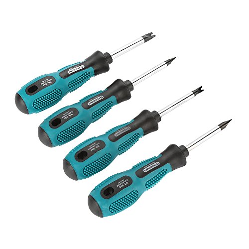 4Pcs U Typ Schraubendreher, Magnetische Gabel Schraubendreher mit Spitze Schlitzschraubenzieher CR-V Multifunktionaler Spanner Schraubendreher Satz mit Griff M1.7/M2.0/M2.3/M2.6 von Ejoyous
