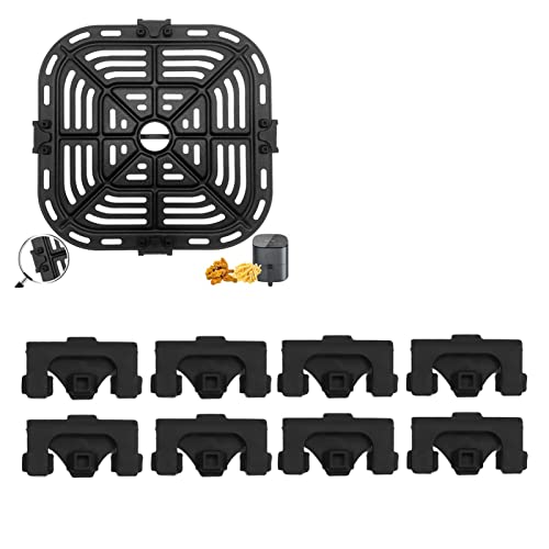 8 Stück Luftfritteuse Gummipuffer, Air Fryer Rubber Bumpers Anti-Kratz Air Fryer Gummi-Stoßstangen Silikonstoßfänger Silikonlaschen für Instant von Ejoyous