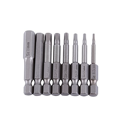 Ejoyous 8 Stück Torx Schraubendreher Bits Set Magnetische Schraubendreher Kit S2 Stahl 1/4 Zoll Sechskant Schaft Elektrische Schraubendreher Werkzeuge Reparatur Set von Ejoyous