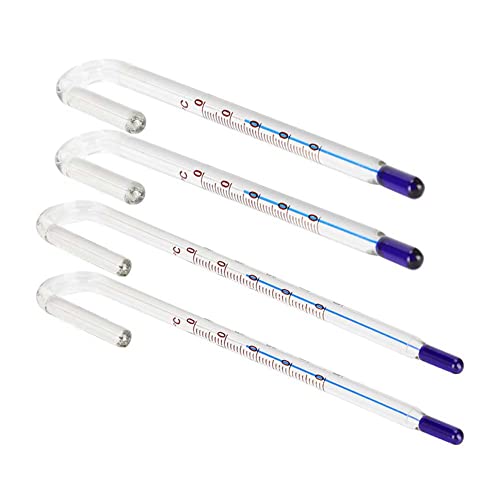 Aquarium U-förmiges hängendes Glasthermometer, Aquarium Glasthermometer Mit Haken Aquarium Wassertemperaturmonitor Hochpräzise mit Saugnapf(Xianyu-Thermometer 6 mm) von Ejoyous