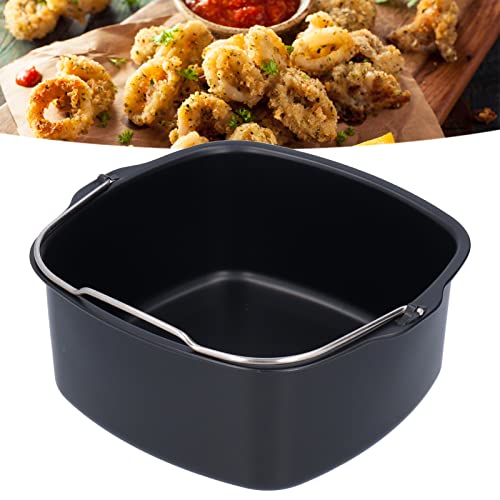 Auflaufform für Heißluftfritteuse, Kuchenform Fritteuse Backform Brotbackkorb Quadratisch Luftfritteusen-Zubehör für HD9925 HD9860 HD9905 01 (18cm) von Ejoyous