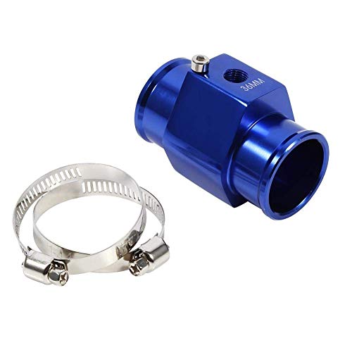 Auto Wasser Temp Temperatur Gemeinsame Rohr Sensor Universal Aluminium Wassertemperatur Verbindungsrohr Sensor Messgerät Heizkörper Schlauch Adapter 36mm von Ejoyous
