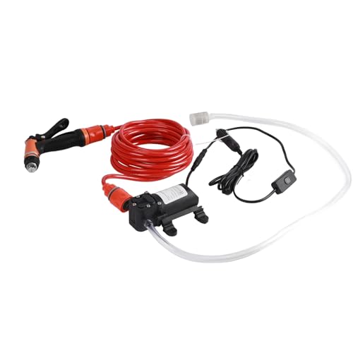 Autowaschpumpe 12V, Hochdruck-Selbstansaugende 12 V Auto Elektrische Wasserreiniger Waschpumpe Kit für Auto Autowäscher Reinigungsmaschine, Wasserpumpe Trigger Elektrische Waschpumpe für Auto von Ejoyous