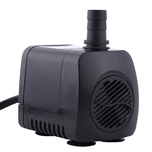 Mini Wasserpumpe, Tauchpumpe Brushless Tauchwasserpumpe für Brunnenpool Aquarium Submersible Pumpe Aquariumpumpe Brunnenwasserpumpe Fischteich Fontänenpumpe 220V 15W 800L/H von Ejoyous