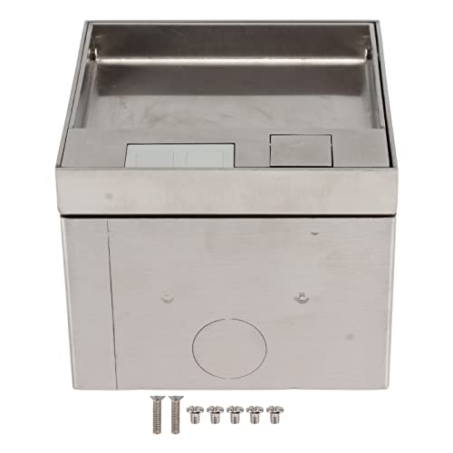EU Einbausteckdose, Edelstahl Bodensteckdose PC Wasserdicht Unterputzdose AC250V Lösung für Fußbodensteckdose für den Innen- und Außenbereich Steckdosenzubehör EU Einbausteckdose, Edelstahl Bodensteckdose PC Wasserdicht Unterputzdose AC250V Lösung für Fußbodensteckdose für den Innen- und Außenbereich Steckdosenzubehör von Ejoyous