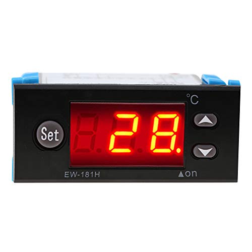 EW-181H Digitaler Temperaturregler, Digitaler Temperaturregler Thermostat Kalibrierungsregler mit Sonde -45 ℃ ~ 80 ℃ von Ejoyous