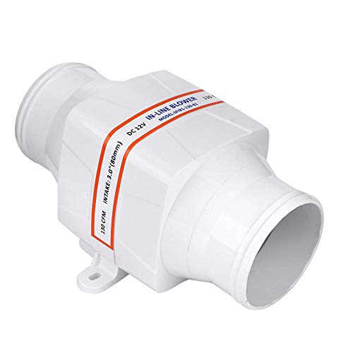 Ejoyous Einschublüfter Marine Luftgebläse Rohrlüfter 3 Zoll, Rohrventilator 75mm Leise Marine Bilge Luftgebläse Schnell 3 '' Caravan Ventilator Kraftvoll für Yacht Caravan von Ejoyous