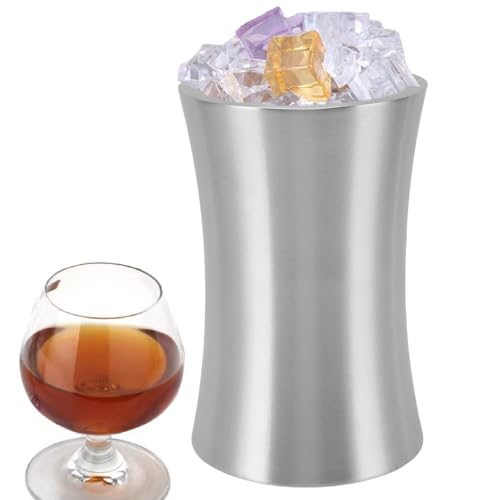 Ejoyous 304 Edelstahleiseibner Weinkühler Eimer Champagner Kühler Leichtes Tragbares Taillenform -Design für Mehrere Flaschen mit Zange Ejoyous 304 Edelstahleiseibner Weinkühler Eimer Champagner Kühler Leichtes Tragbares Taillenform -Design für Mehrere Flaschen mit Zange von Ejoyous