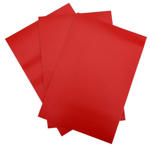 Ejoyous 3pcs PVC Reparaturpatches Kit, für Aufblasbare Bootsspielzeugkajak -Floß -Poolspielzeug mit 3 Farben Schwarz Rot Grau Wasserdicht Haltbar (Rot) von Ejoyous