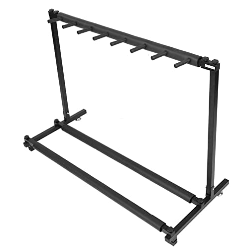 Ejoyous 5 Fach Gitarrenständer, Multifunktion Gitarrenständer Metallgitarren Display Stand Rack Organizer Gitarrenstativ Gitarre Halterung mit Gummikontakte, für Akustikgitarre Akustikbass(5) von Ejoyous