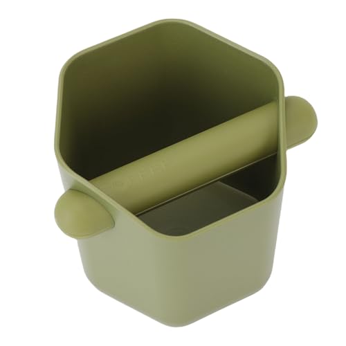 Ejoyous ABS -Kaffee -Klopfen Box, Hexagonale Prisma Form Stille Hochtemperatur Tolerante Kaffee Klopfen Zum Kaffeezubereiten (GREEN) von Ejoyous